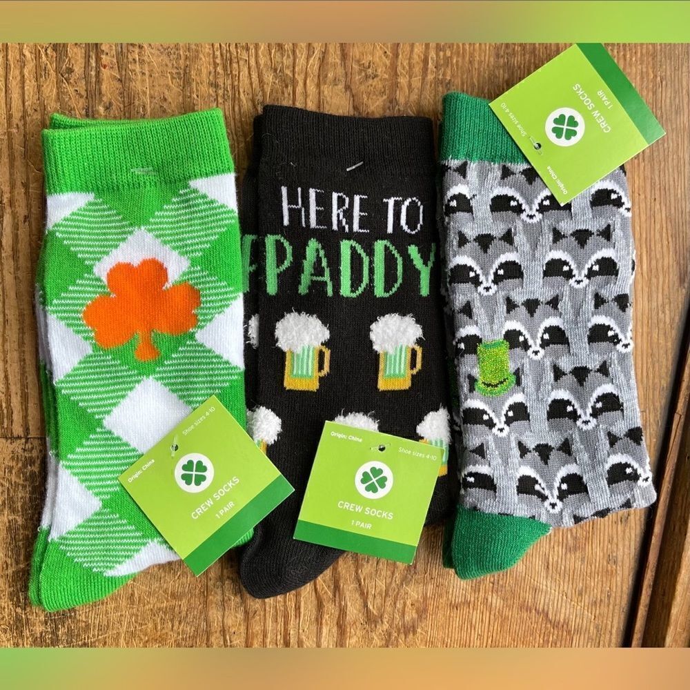 NWT Saint Patrick’s Day Sock Bundle Women’s‎